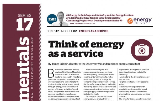 Think of energy as a service